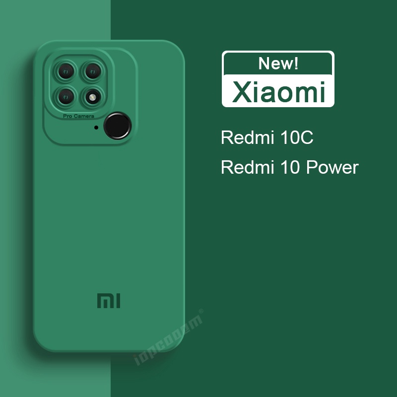 Ôp Điện Thoại Silicon Dẻo Kèm Khung Bảo Vệ camera Cho xiaomi redmi 11a 12c 10c 10 power 2022 11 prime 5 plus a1 plus Ốp