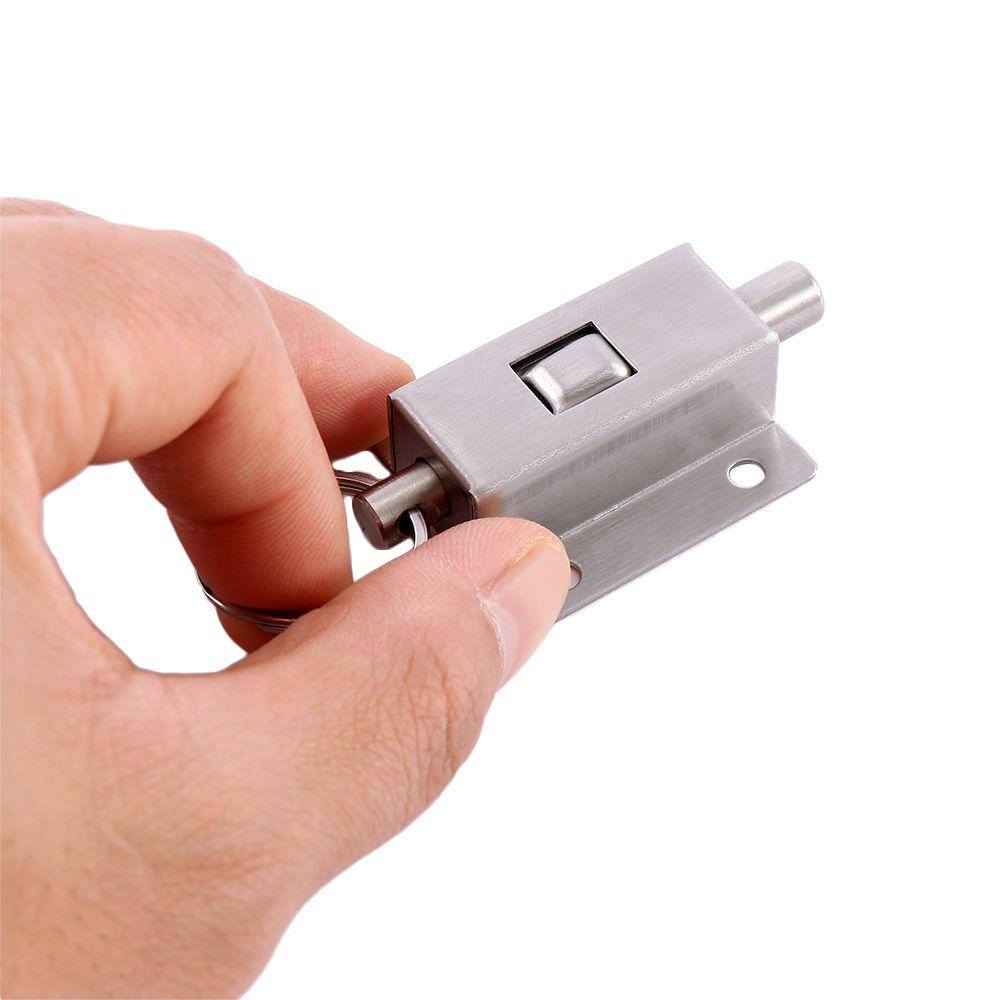 JUNYUE88US Phần cứng cửa lò xo Cửa bền có nút trượt Bu lông cửa
