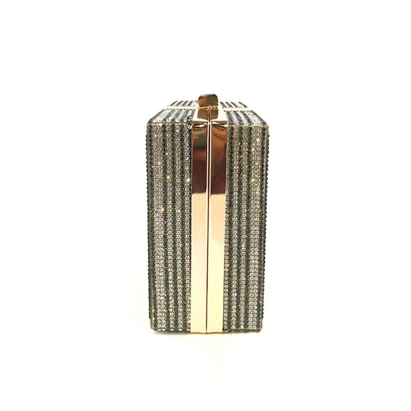 Money Clutch for Rhinestone Purse 10000 Dollars Stack of Cash Evening Handbags