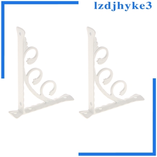 2 Chiếc Giá Treo Tường Kim Loại Chống Rỉ Sét Giá Đỡ Hình Chữ L Hỗ Trợ
