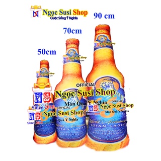 GỐI ÔM CHAI BIA Size 90cm - NGẪU NHIÊN MÀU