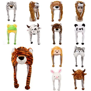 50 KIDS Thời Tiết Lạnh Hoạt Hình Mềm Mại Sang Trọng Động Vật Critter Mũ Mùa Đông Lạ Mắt Đầm