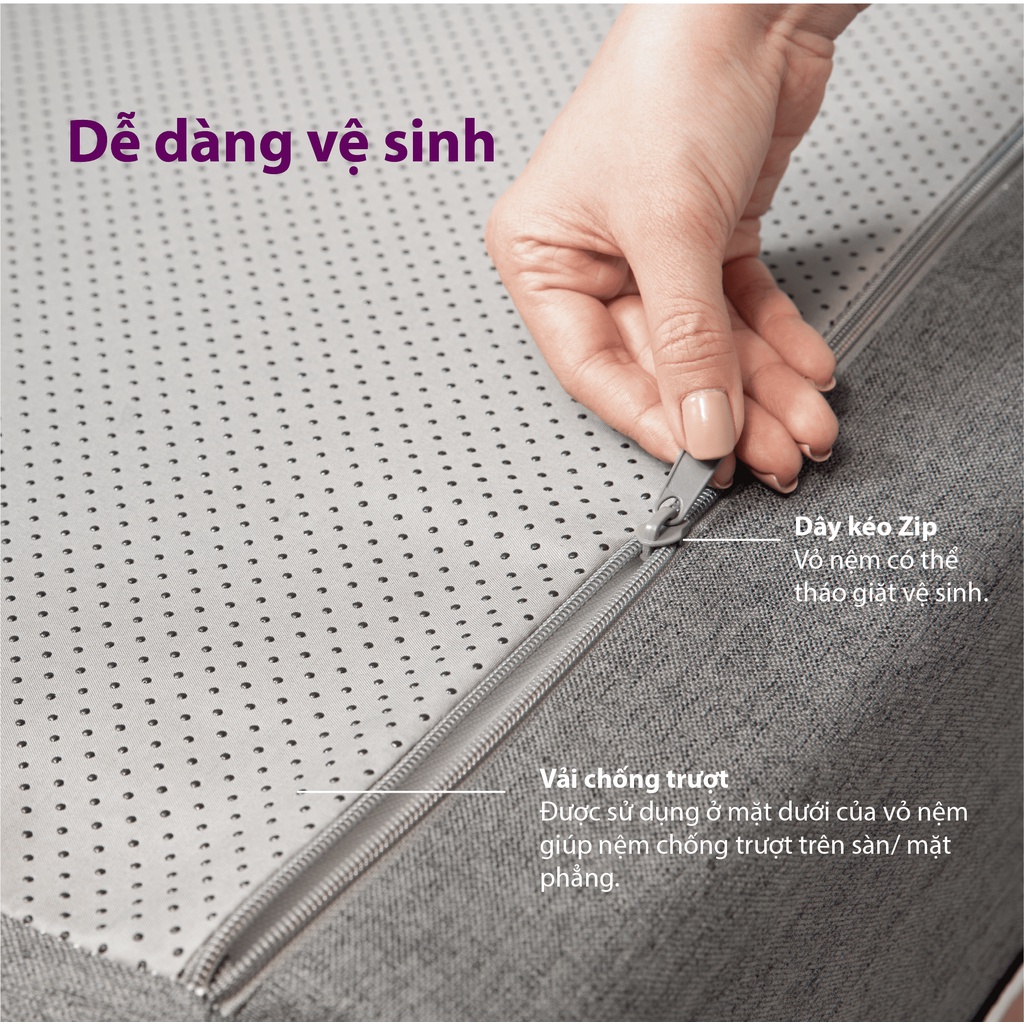 Ảnh NỆM MEMORY FOAM Cao Cấp SAMICK COSY của Hàn Quốc - Nệm êm và thoáng mát 3