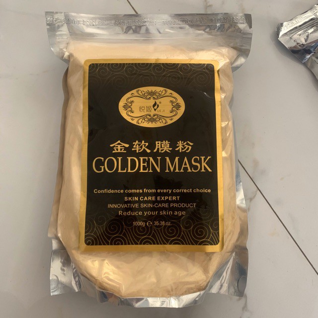 BỘT ĐẮP MẶT NẠ COLLAGEN TINH CHẤT VÀNG 24K GOLD GÓI 100GR hàng cao cấp