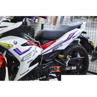 Tem trùm exciter 150 trắng đỏ xanh mẫu mới, độ team trùm decal xe máy ex dán đời 2015-2020