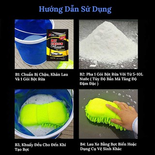 Bột Rửa Xe Ô Tô Tạo Bọt Tốt – 1 Gói