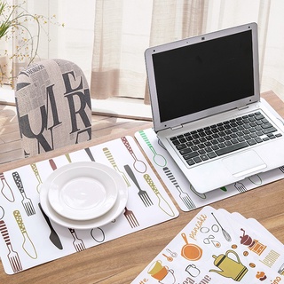 COMBO 2 Tấm lót bàn ăn bằng nhựa PP kích thước 39.9x28.1cm chống trượt không thấm nước và cách nhiệt 88316