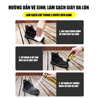 Khăn vệ sinh giày da lộn Suede Cleaning Wipes đa năng (12 khăn)