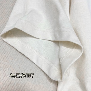 Áo thun HIIXIIVI cotton tay ngắn cổ tròn in hình thời trang mùa hè phong cách Hàn Quốc cho nữ