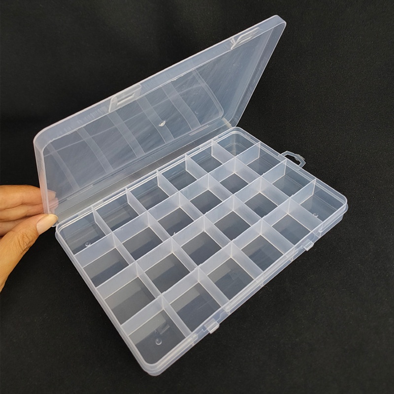 Ppy 24 Lưới Nhựa Bảo Quản Hộp Đựng Trang Sức Ngăn Hộp Đựng Hạt Bông Tai Hộp Cho Nhẫn Bông Tai Vòng Cổ