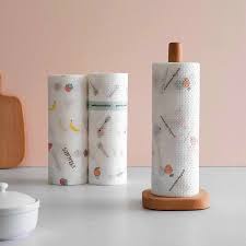 ⭐ HÀNG HOT ⭐ Cuộn giấy lau nhà bếp đa năng 220 tờ màu trắng có thể giặt được