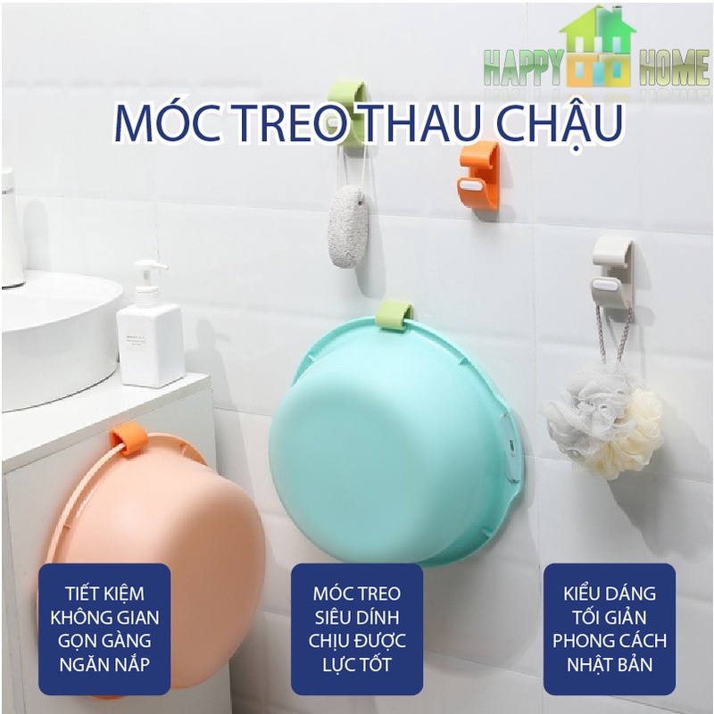 Móc Dán Tường Treo Thau Chậu Màu Sắc Độc Đáo Giá Treo Đồ Nhà Bếp Đồ Móc ...