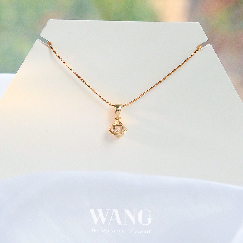 Vòng cổ Mạ Vàng 18K Đính Đá zircon Đơn Giản Thời Trang
