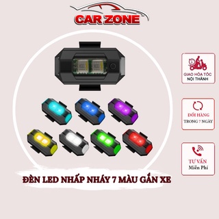 Đèn LED Nhấp Nháy Nhiều Chế Độ Màu Gắn Đuôi Xe Cảnh Báo, Trang Trí CarZone