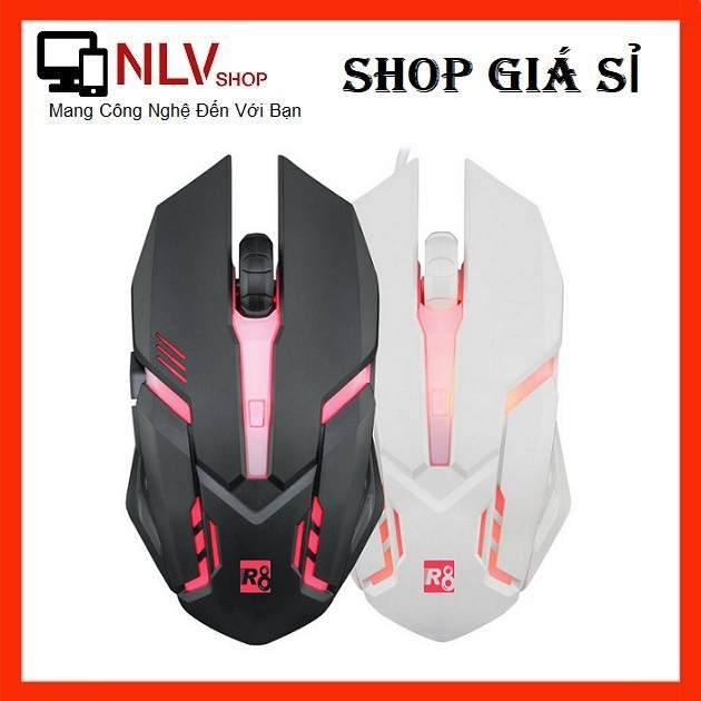 Chuột chuyên Game R8 1632 Led đa màu (Đen - Trắng) | Shopee Việt Nam