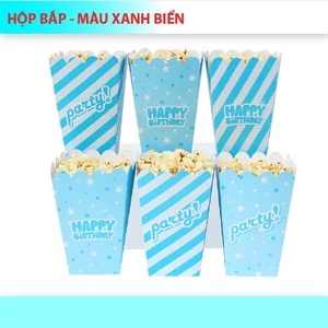Hộp đựng bắp + tem cắm theo màu