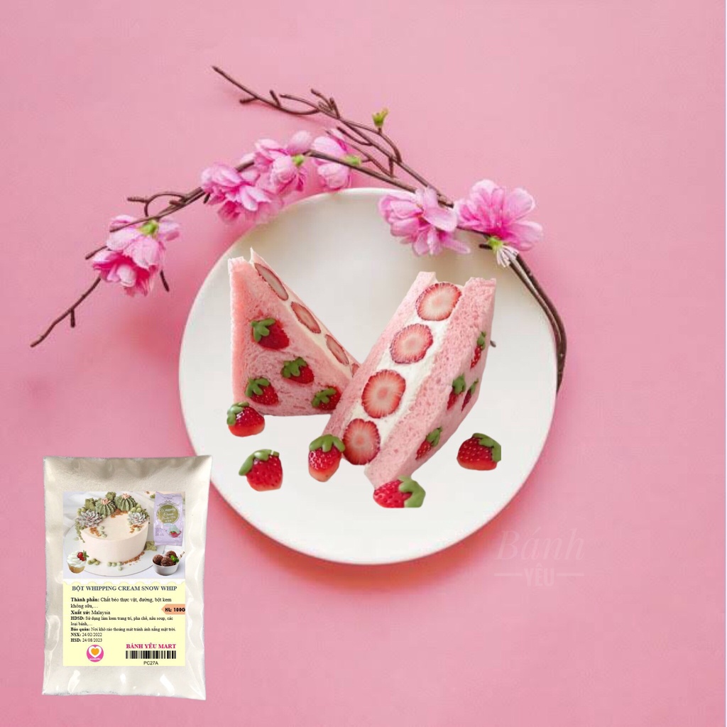 100g Bột Whipping Cream Thái Lan Có Đường/Không Đường tùy chọn (chia lẻ 100g)