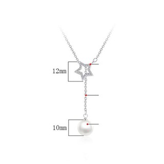 Dây chuyền ngôi sao ngọc nhân tạo  BHDC105