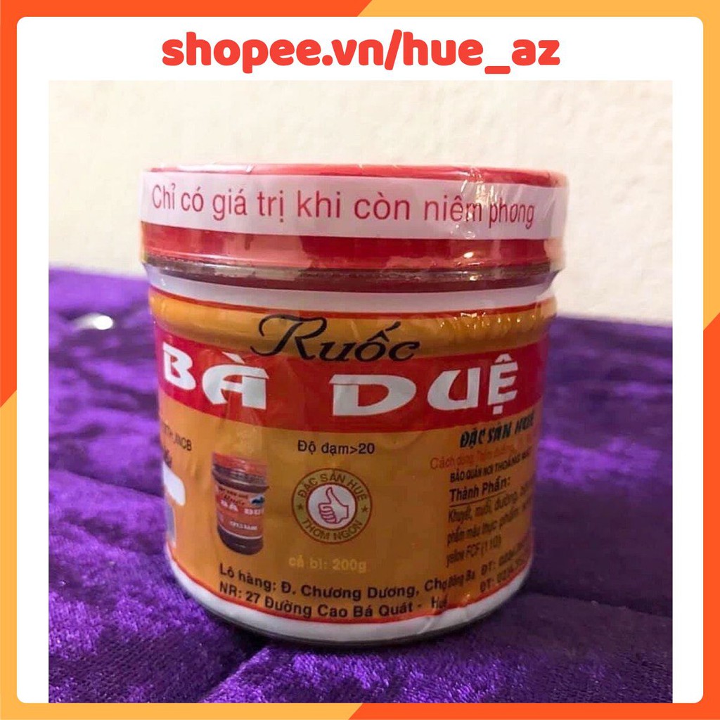 Mắm ruốc Bà Duệ nhỏ 200g 💕 Đặc sản Huế 💕