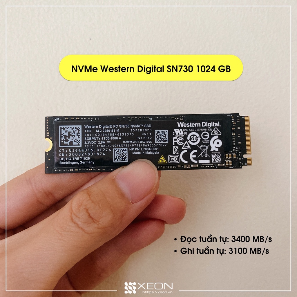 Ổ cứng SSD M.2 PCIe NVMe Western Digital SN730 256GB