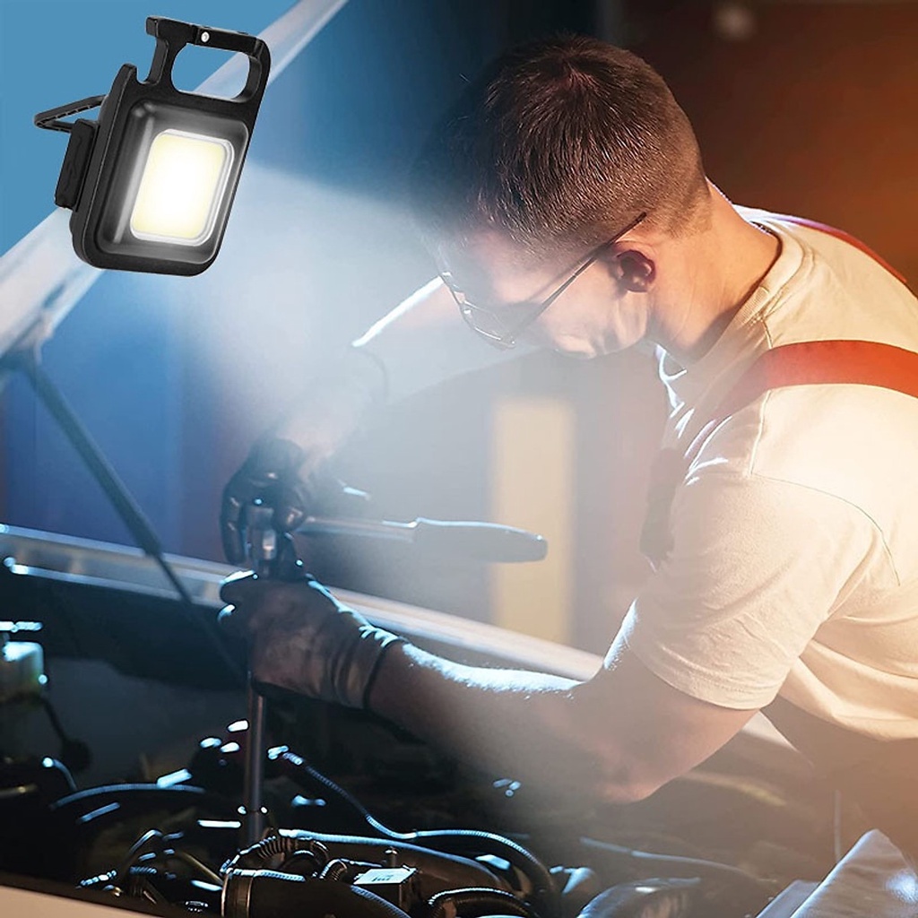 Ảnh Đèn Pin Móc Khóa Mini Siêu Sáng Chống Nước Amalife - Tích Hợp Nam Châm, Nẫy Mở Bia 2