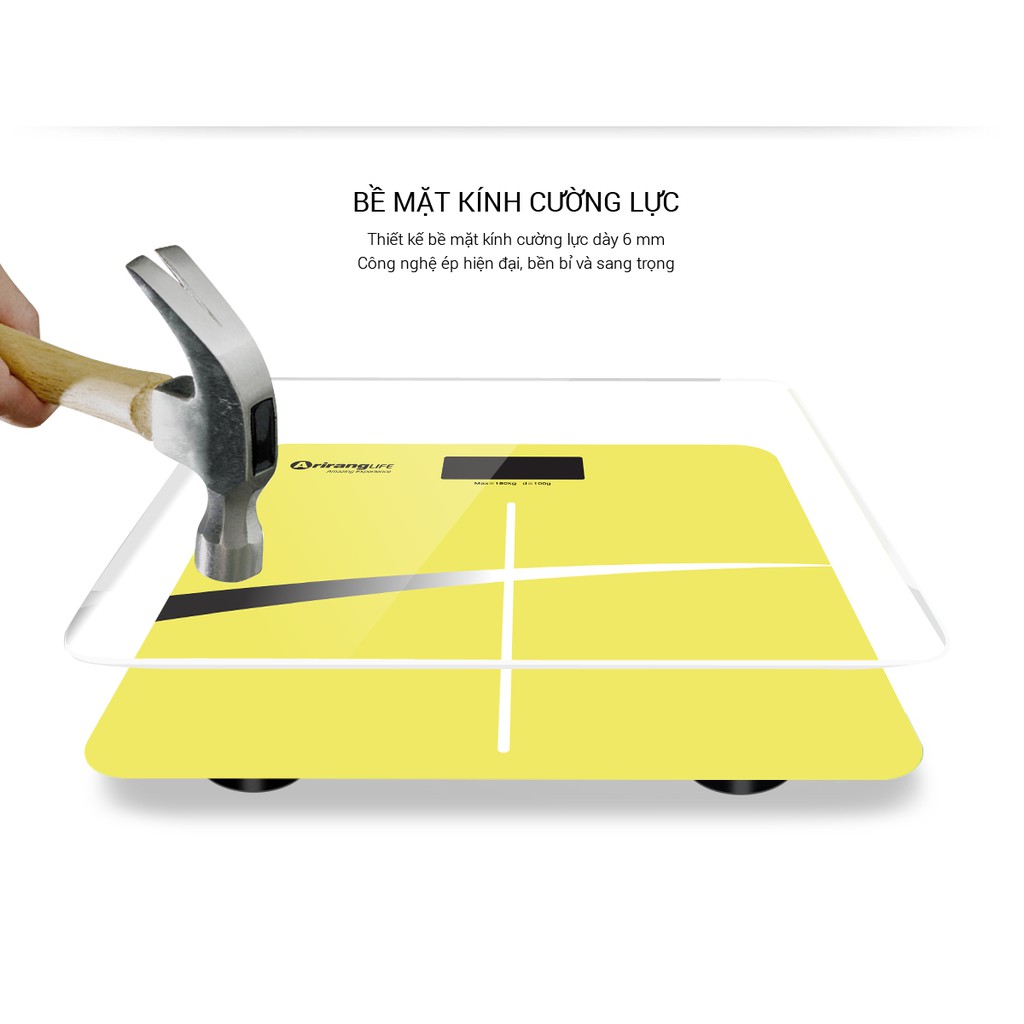 Ảnh Cân Điện Tử Sức Khỏe ArirangLife, Cân Điện Tử Thông Minh- Hàng Chính Hãng Bảo Hành 6 Tháng 2