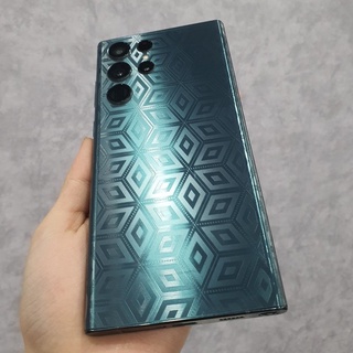 Miếng dán PPF lưng viền 4D vân Rubik Samsung S26ultra S25ultra S24ultra S23ultra S22ultra Note20Ultra Note10plus
