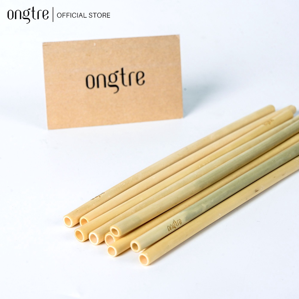 Ảnh Bộ 10 ống hút tre ONGTRE chiều dài 15cm, 20cm, 25cm, trân châu dùng cho nhà hàng, khách sạn, quà tặng doanh nghiệp 4