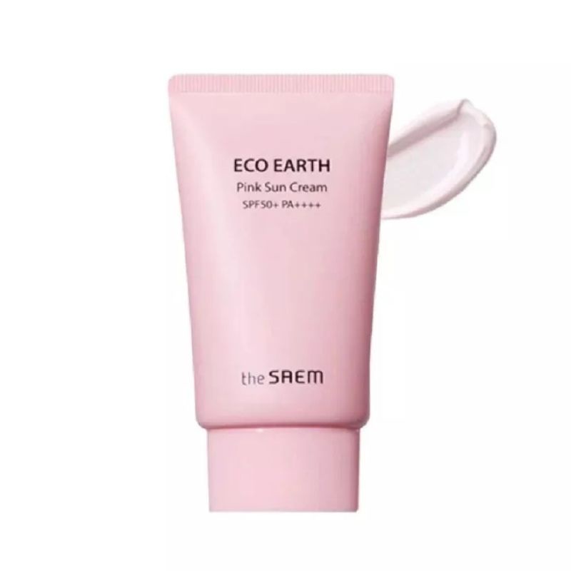 Kem chống nắng The Saem Eco Earth Pink Sun Cream SPF50