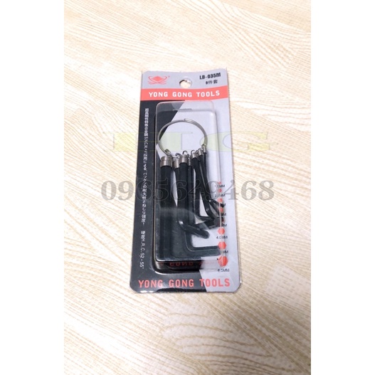 Bộ Lục Giác Cỡ Trung YONG GONG TOOLS 10 chi tiết (KÈM VIDEO)