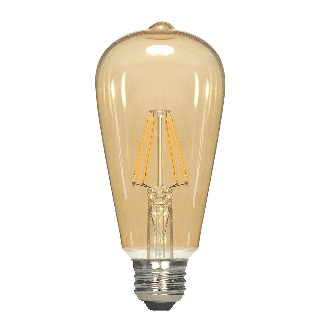 Bóng đèn LED Edison ST64 vỏ vàng nắng vỏ trắng dùng dimmer led 4W 6W ...