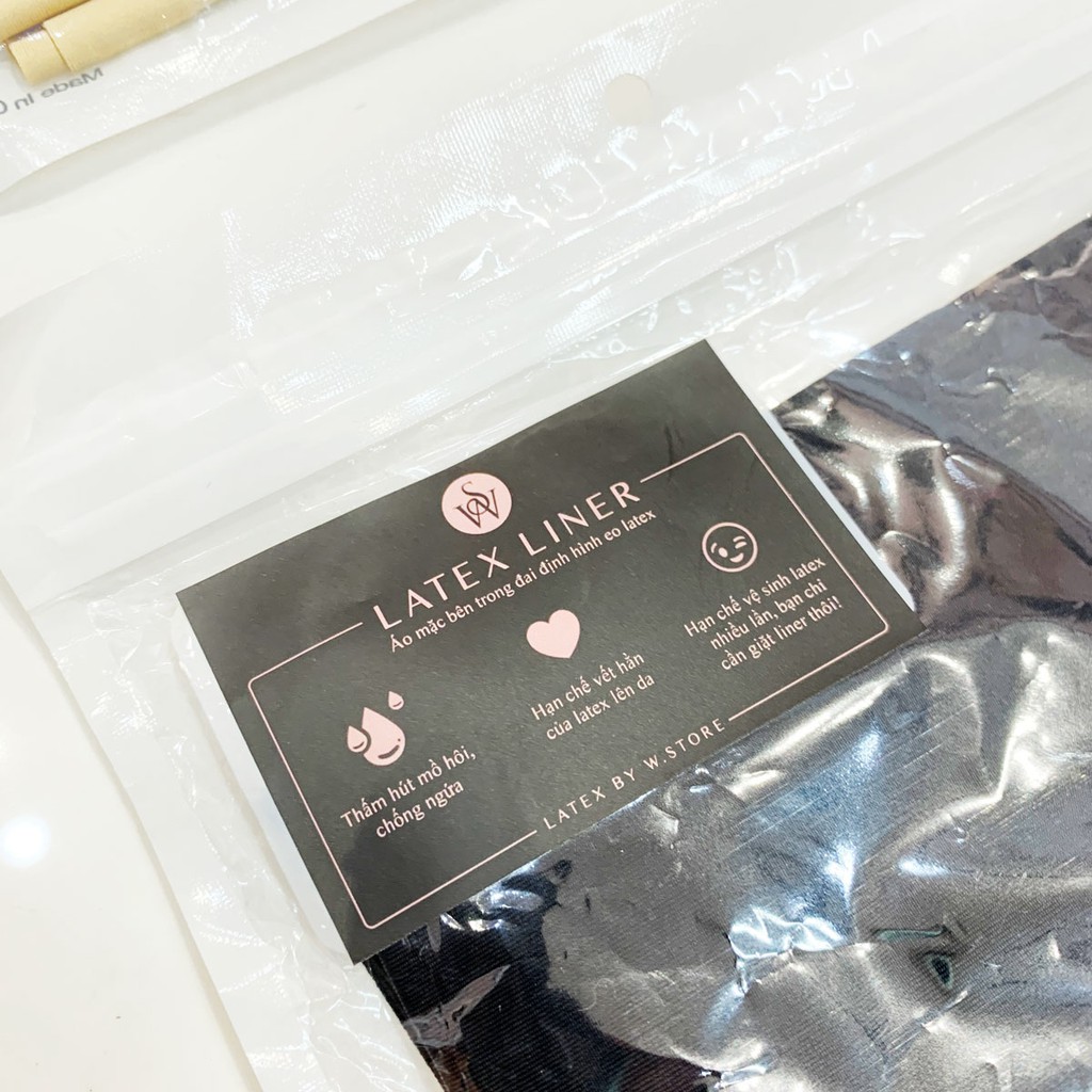 Ảnh Liner Latex - Áo Lót Mặc Bên Trong Nịt Bụng Latex WSTORE Chống Hằn Ngứa & Đỏ Da, Bí Da - Latex By W.Store Chính Hãng 2