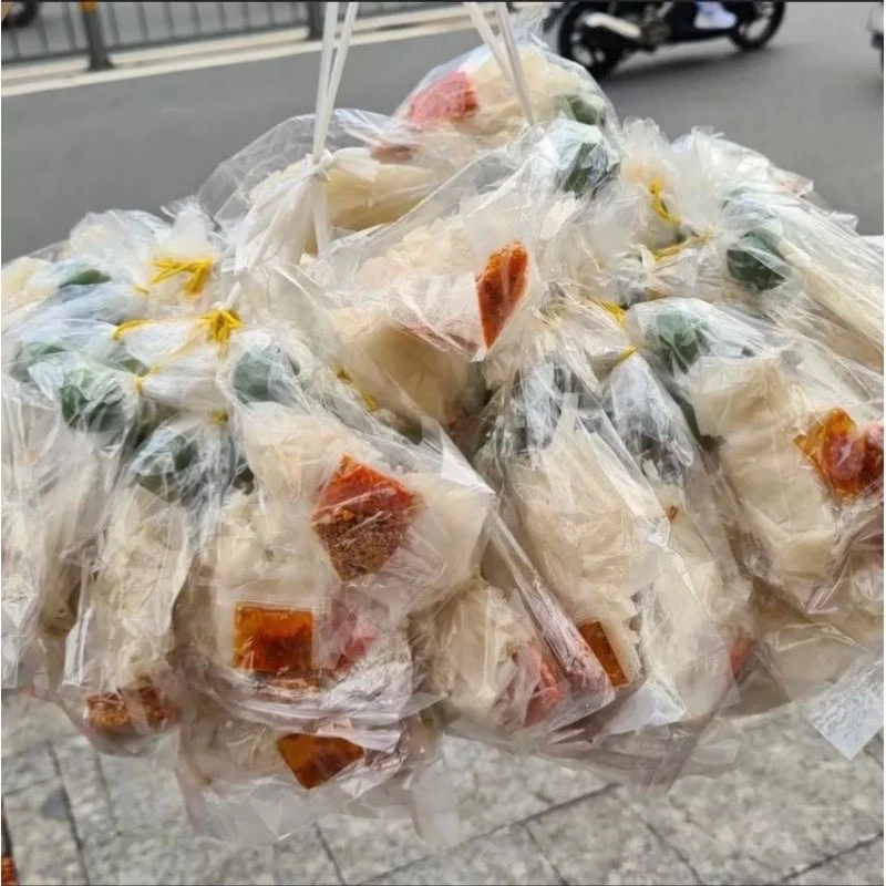 (CÓ SẴN) xâu 10 bịch bánh tráng sate vò — tạp hoá ăn vặt