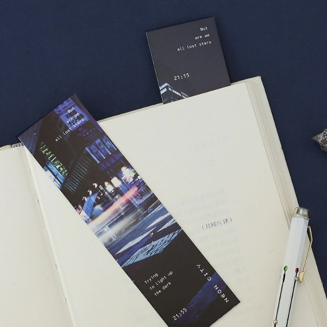 Bookmark Neon City hộp 30 tấm