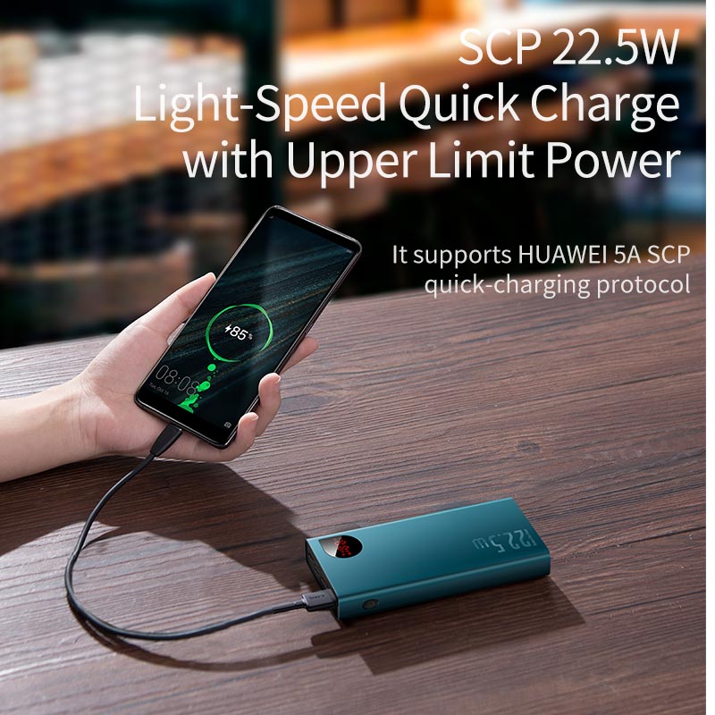 Ảnh Sạc Dự Phòng BASEUS 20000mah/10000mah Cổng Sạc Nhanh 3.0 4