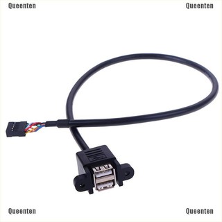 Dây cáp mở rộng chuyển đổi đầu bo mạch chủ 9 chân sang 2 cổng cắm USB 2.0