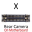 2 Chiếc Phía Sau Camera Sau FPC Kết Nối Tương Thích Cho IP X XR XS Max Trên Bo Mạch Chủ Cáp Mềm Thay Thế Các Bộ Phận