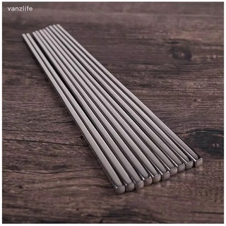 Combo 5 Đôi Đũa Inox SUS 304 - Đũa Thép Không Rỉ Đũa Ăn Cơm Chống Trượt, Sang Trọng & Bền Bỉ