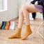 Tất cổ cao nam nữ vớ thời trang Unisex phong cách Hàn Nhật màu trơn cá tính chất cotton dày thích hợp mùa hè ABICA TD030