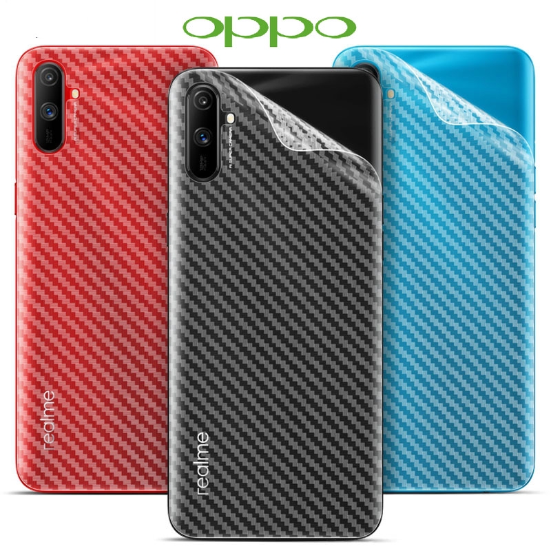 2 Chiếc OPPO Realme 11 4G 5G Realme 10 4G Họa Tiết Sợi Carbon Mờ Mặt Sau Miếng Dán Phía Sau Phim Bảo Vệ Mềm Mờ