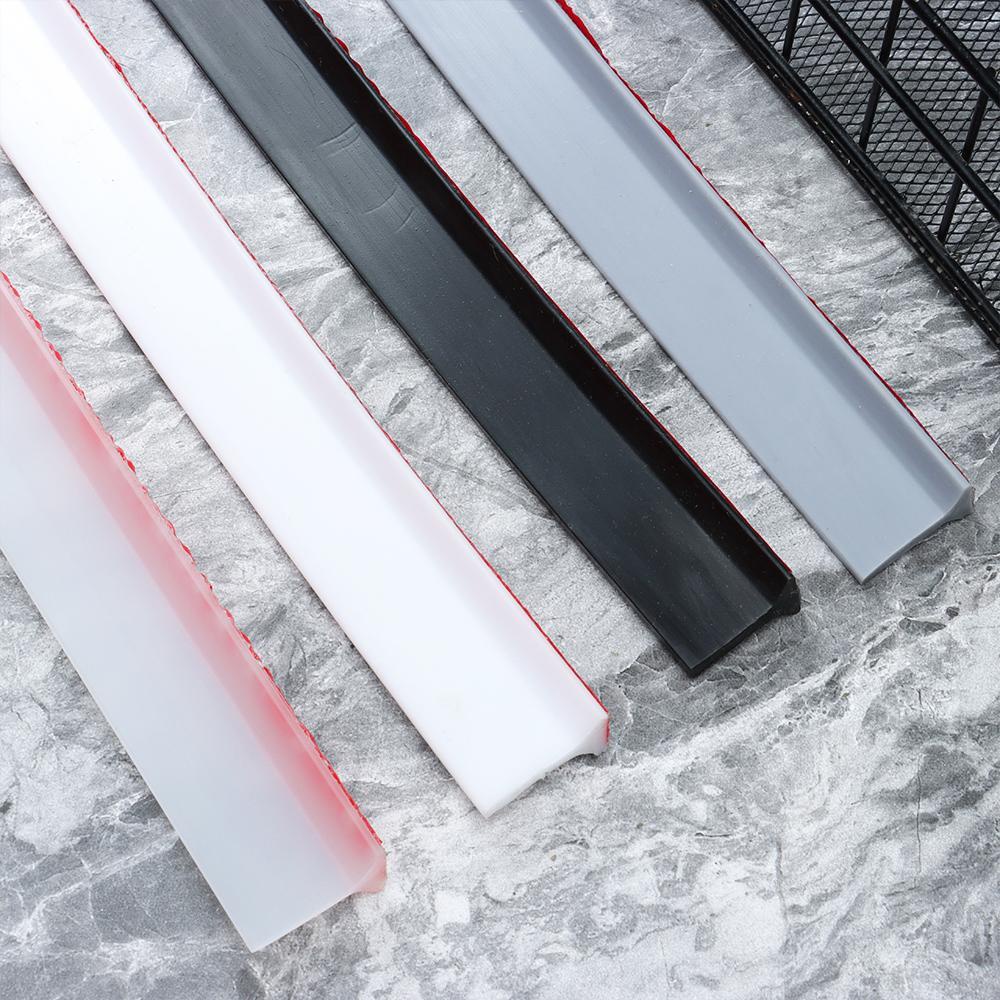 GỖ Chặn Nước Phụ Kiện Phòng Tắm Có Thể Uốn Cong Khô Và Ướt Tách Tắm Đập Silicon Đáy Cửa Niêm Phong Dải