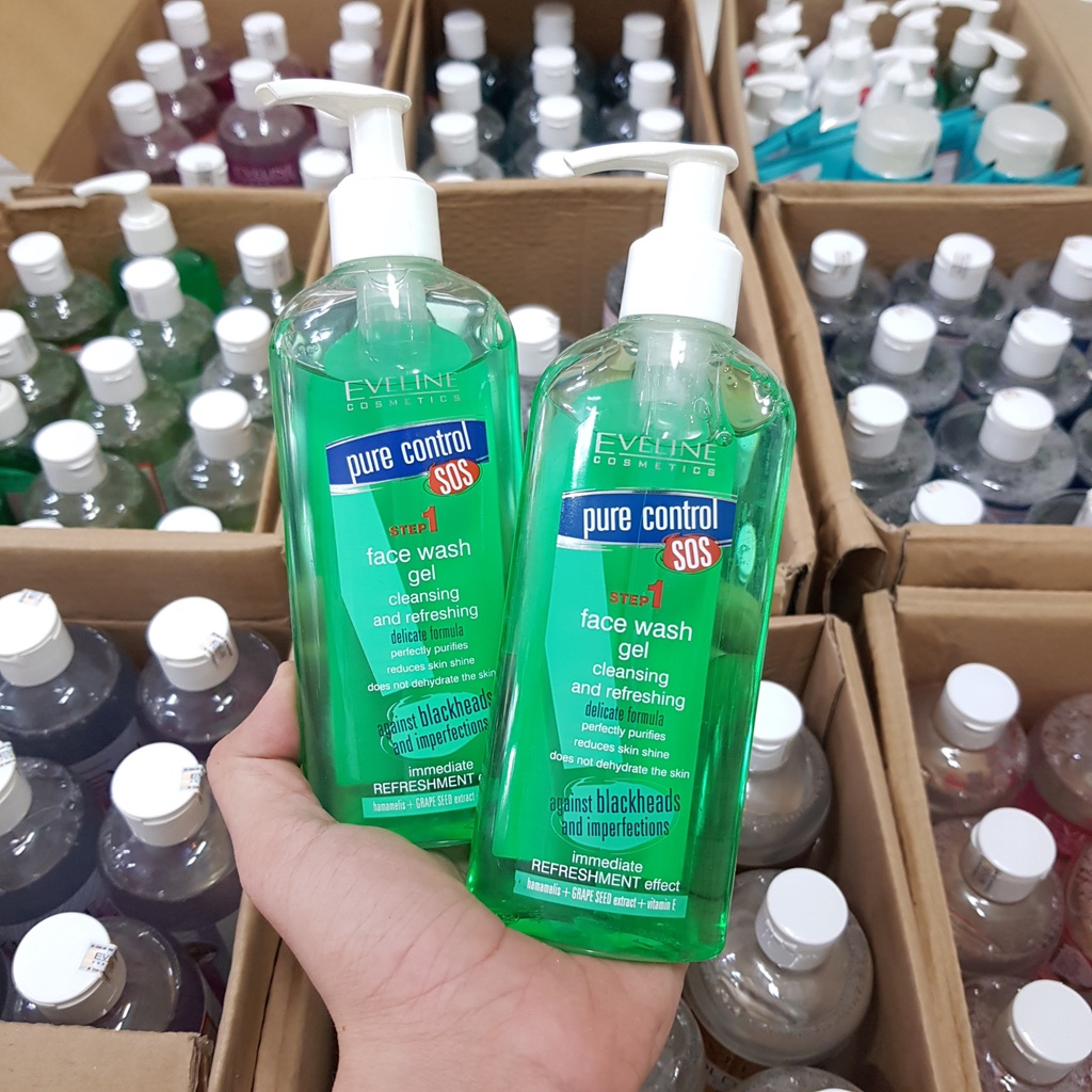 Sữa Rửa Mặt Eveline Pure Control SOS Face Wash Gel Cleansing And