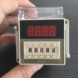 Rơle thời gian kỹ thuật số OMRON DH48S-2Z chất lượng cao 0,01s-99h99m Rơle trễ thời gian giờ có đế ổ cắm đi kèm