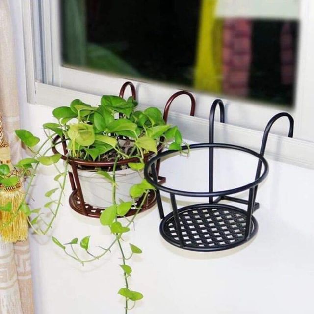 giỏ sắt treo hoa ban công - hàng đẹp sơn tĩnh, hàng loại 1 [GIÁ SỈ]