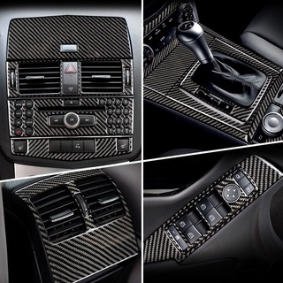 Sợi Carbon Cho Xe Mercedes Benz C Class W204 Xe Bên Trong Cần Số Điều Hòa Không Khí CD Bảng Đọc Sách Bao Viền Xe Miếng Dán