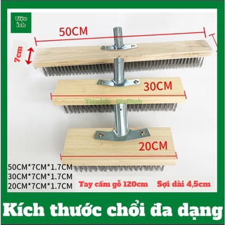 Chổi sắt cầm tay không rỉ chà rửa vệ sinh rong rêu ố vàng nền sân vườn ...