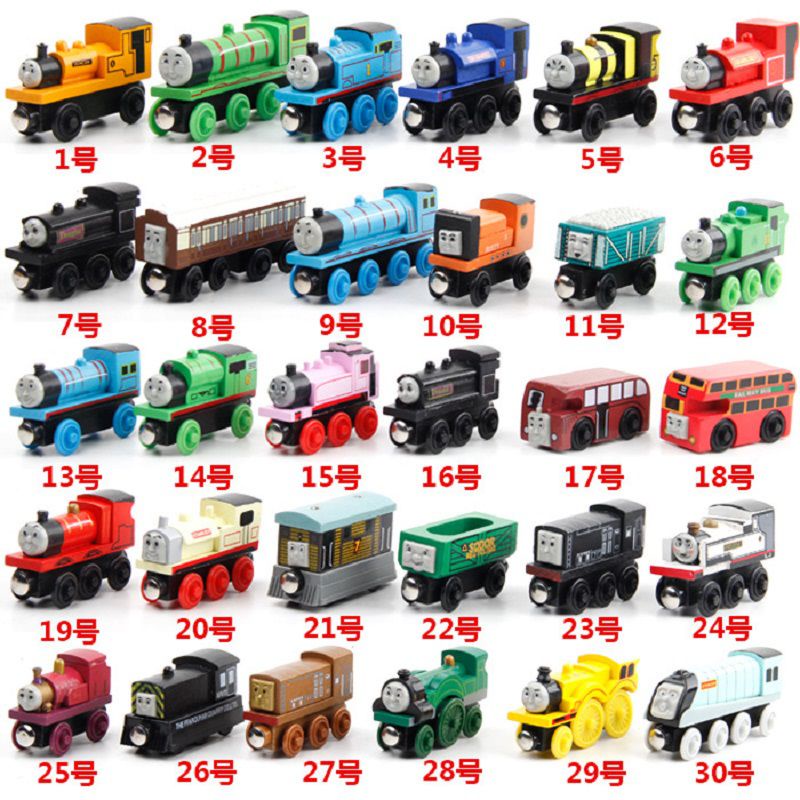 Thomas Xe Lửa Nhẹ Bằng Gỗ Từ Đường Sắt Đồ Chơi Xe Tải Ô Tô Trẻ Em
