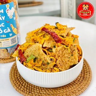 Cơm cháy lắc khô gà lá chanh 300g 💖TIGER FOOD💖 Cơm cháy mix khô gà loại 1 siêu giòn ngon - ăn vặt Sài Gòn