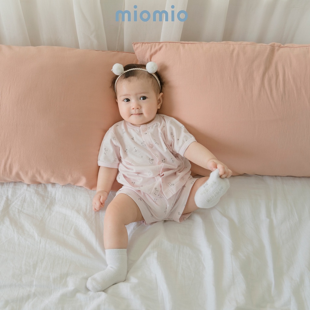 Mô tả Áo Sơ Sinh Cộc Tay, Nút Giữa MIOMIO Vải Cotton Cho Mùa Hè | Thoáng Mát Dễ Chịu | Cho Bé Trai, Bé Gái (Từ 0-24 tháng) - 2