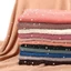 Jifang Chất Lượng Cao Đồng Bằng Bong Bóng Voan Hijab Khăn Choàng Pashmina Tudung Shimmer Đầy Sao Kim Cương Giả Ngọc Trai Trắng Hạt Khăn Choàng WJ339